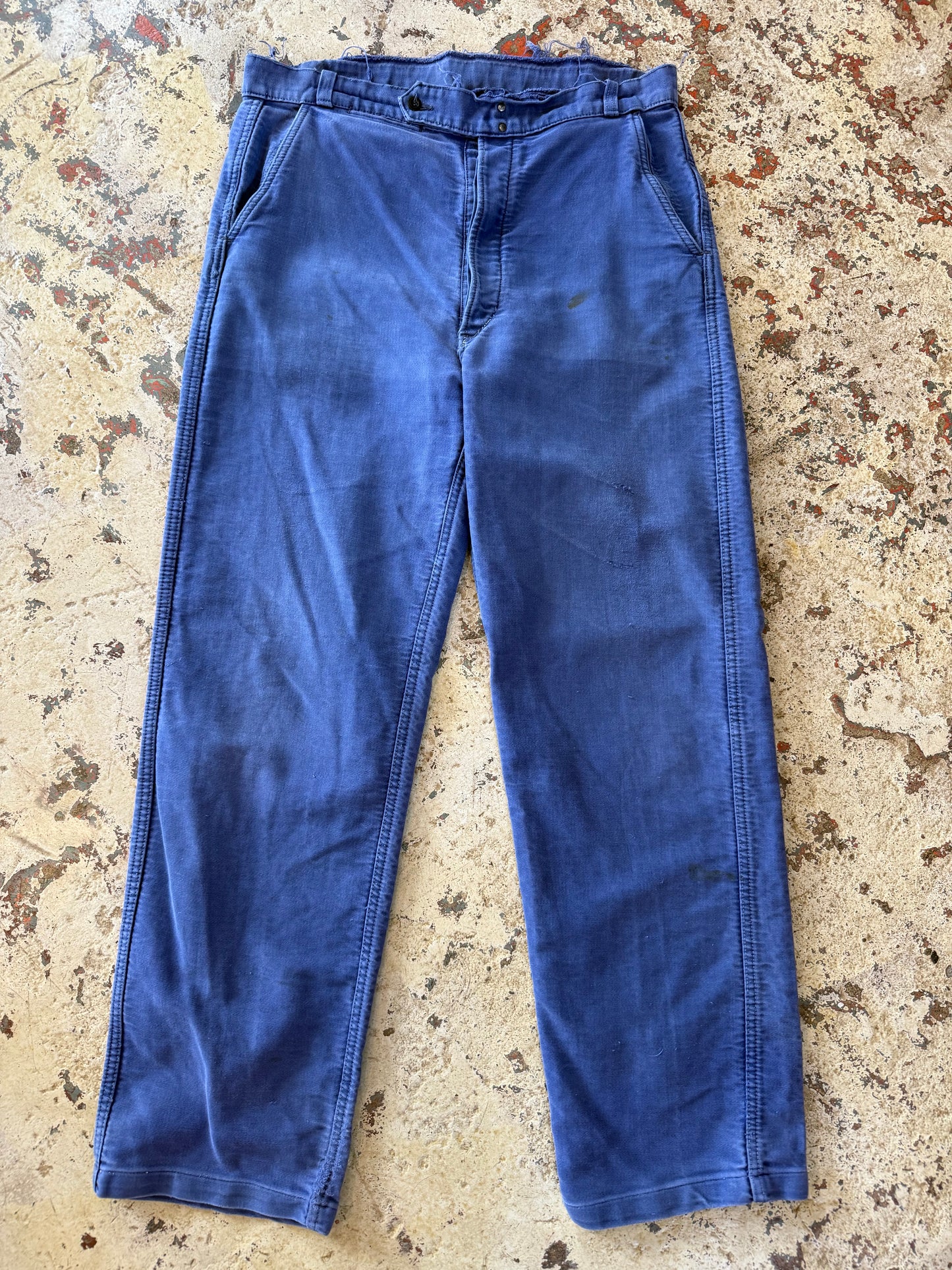 BLK LBL VNTG French Moleskin Bleu De Travial Trousers