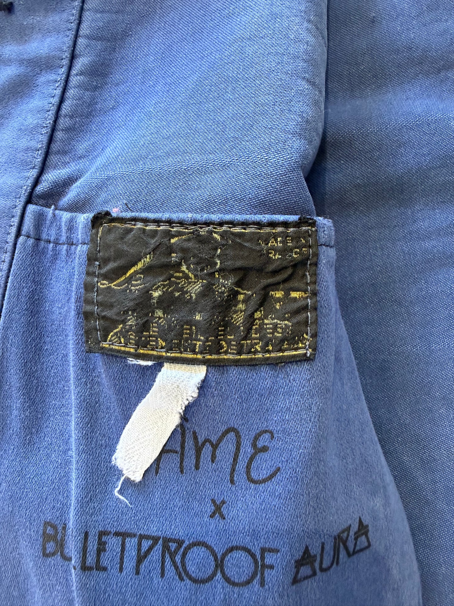 BLK LBL VNTG Le Mont St Michel Moleskin Jacket Chevron Pocket Pant Splatter