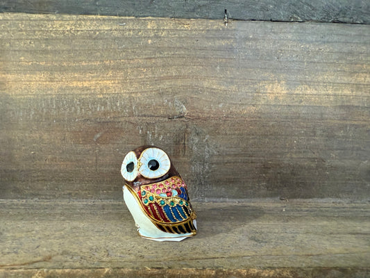 Owl Enamel Keepsake
