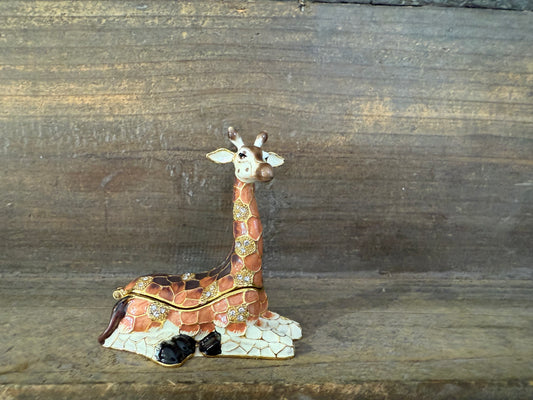 Giraffe Enamel Keepsake
