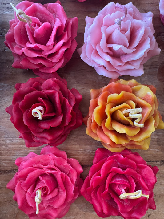 Blossoming Rose Candle