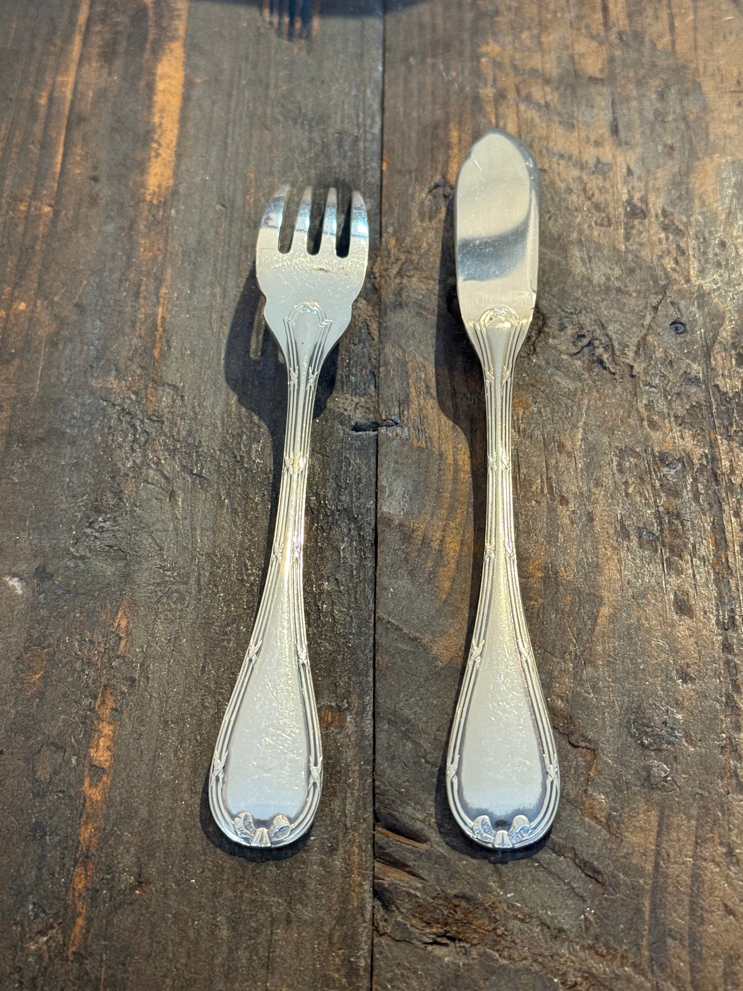 Vintage CHRISTOFLE RUBANS CROISÉS Serving Set