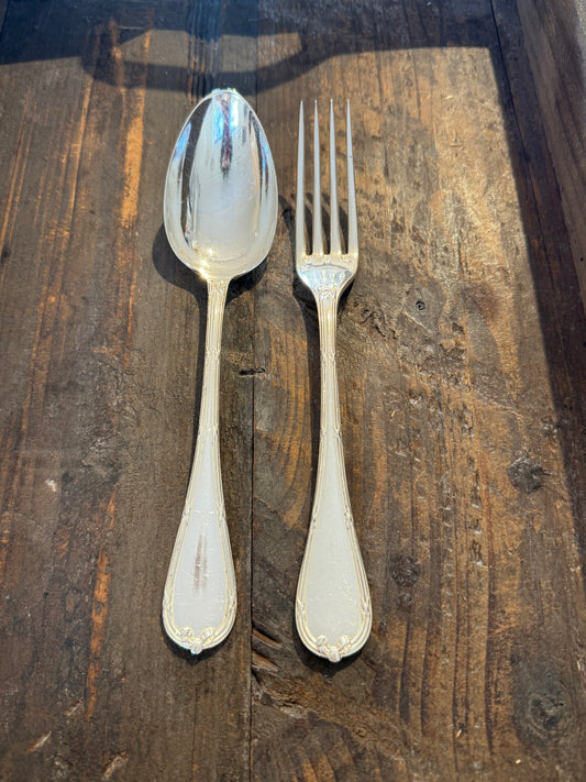 Vintage CHRISTOFLE RUBANS CROISÉS Serving Set