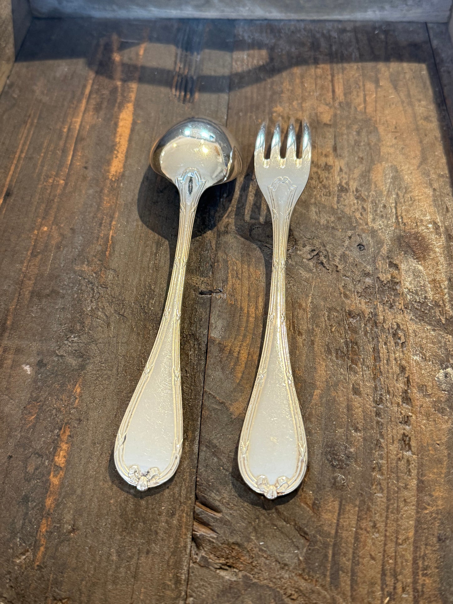 Vintage CHRISTOFLE RUBANS CROISÉS Serving Set