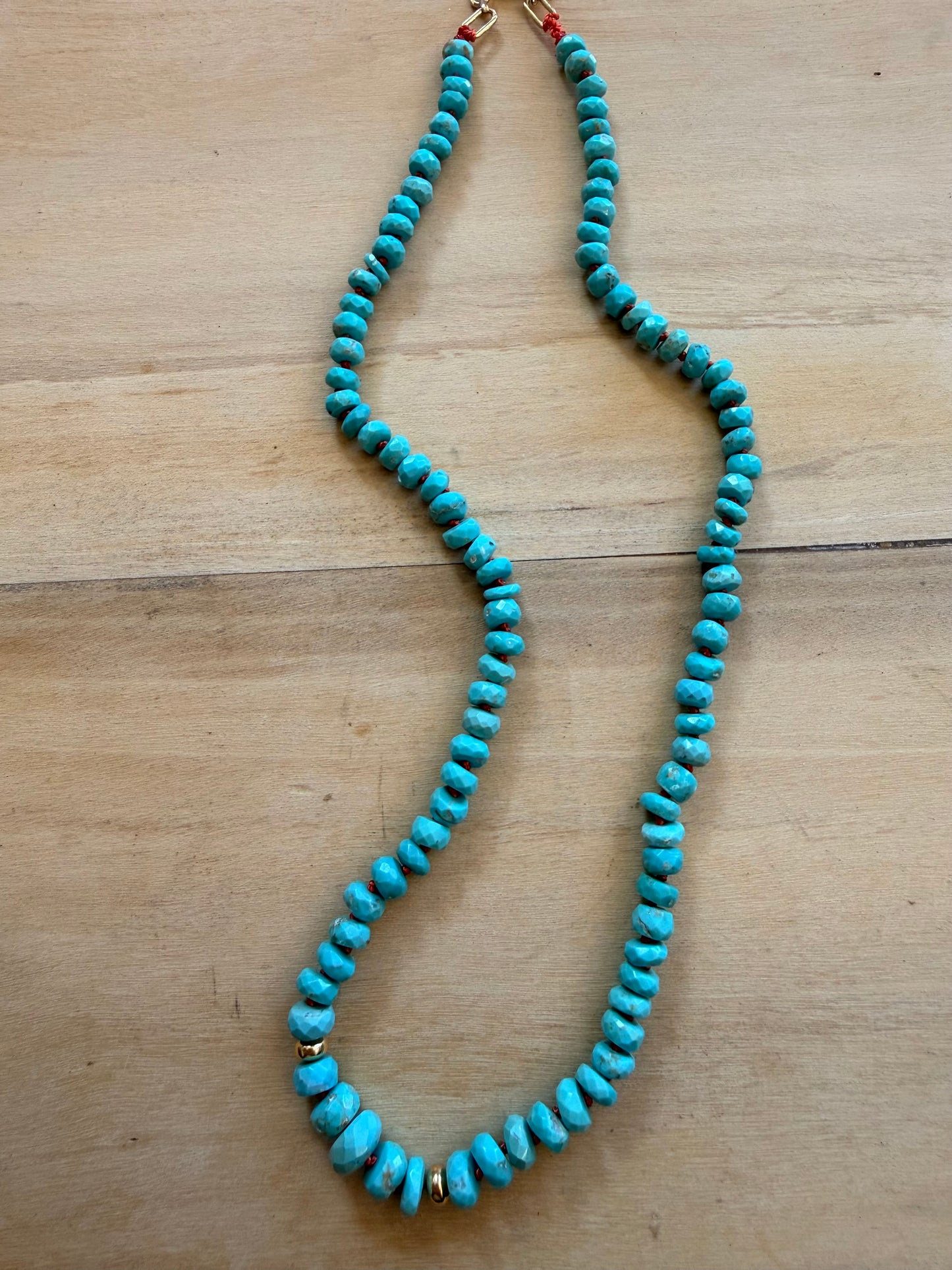 Turquoise gemstone necklace