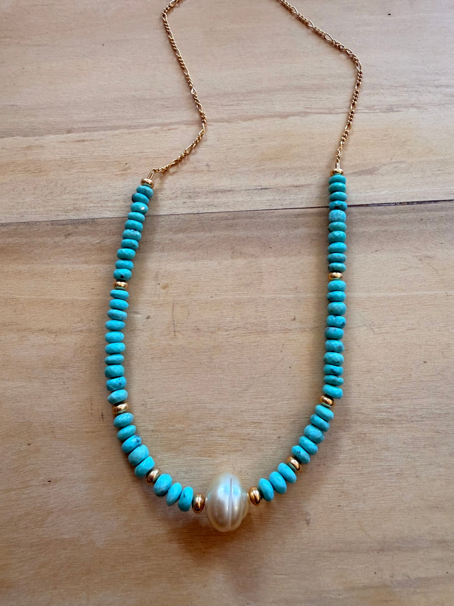 Turquoise gemstone necklace