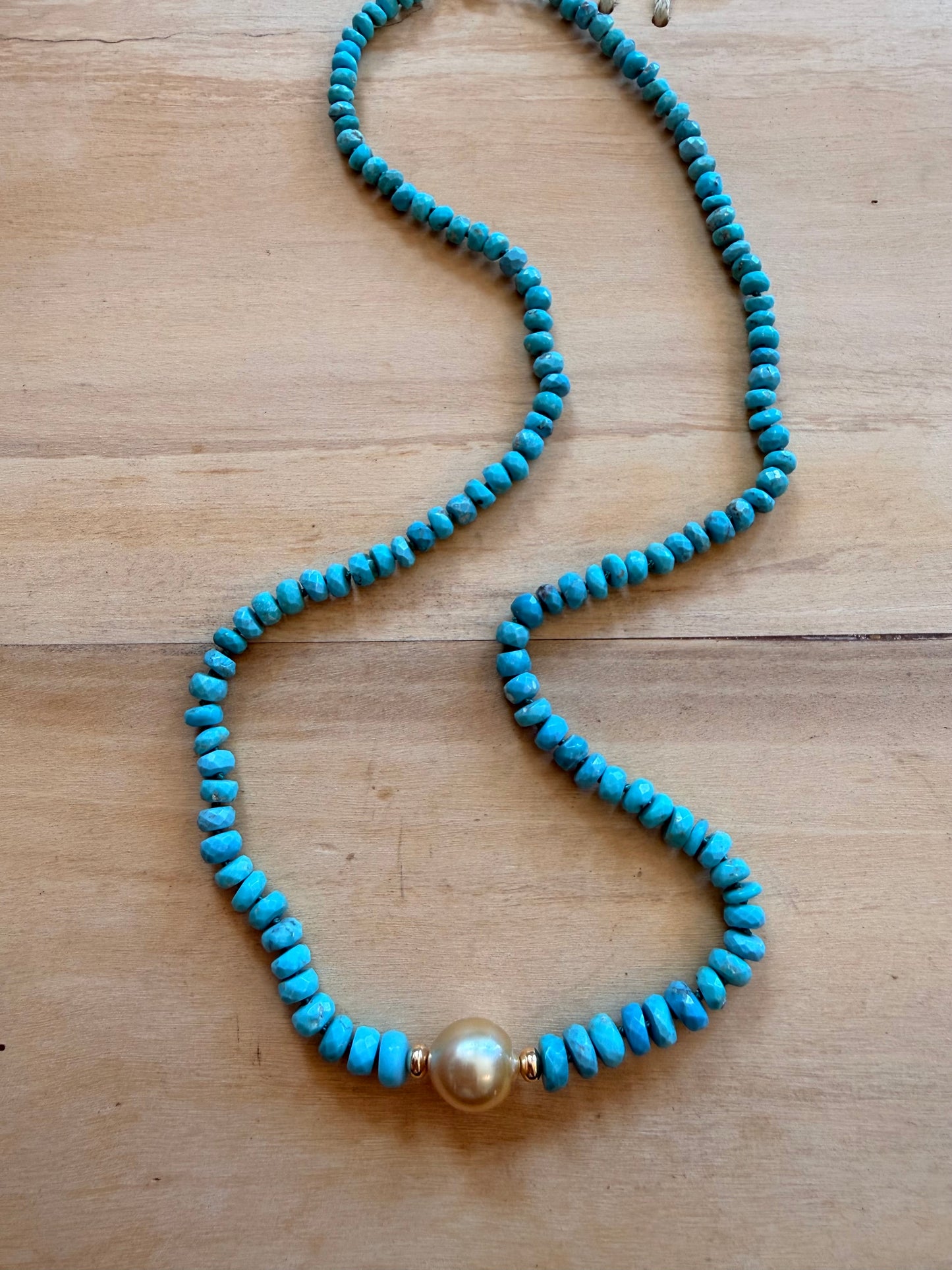Turquoise gemstone necklace