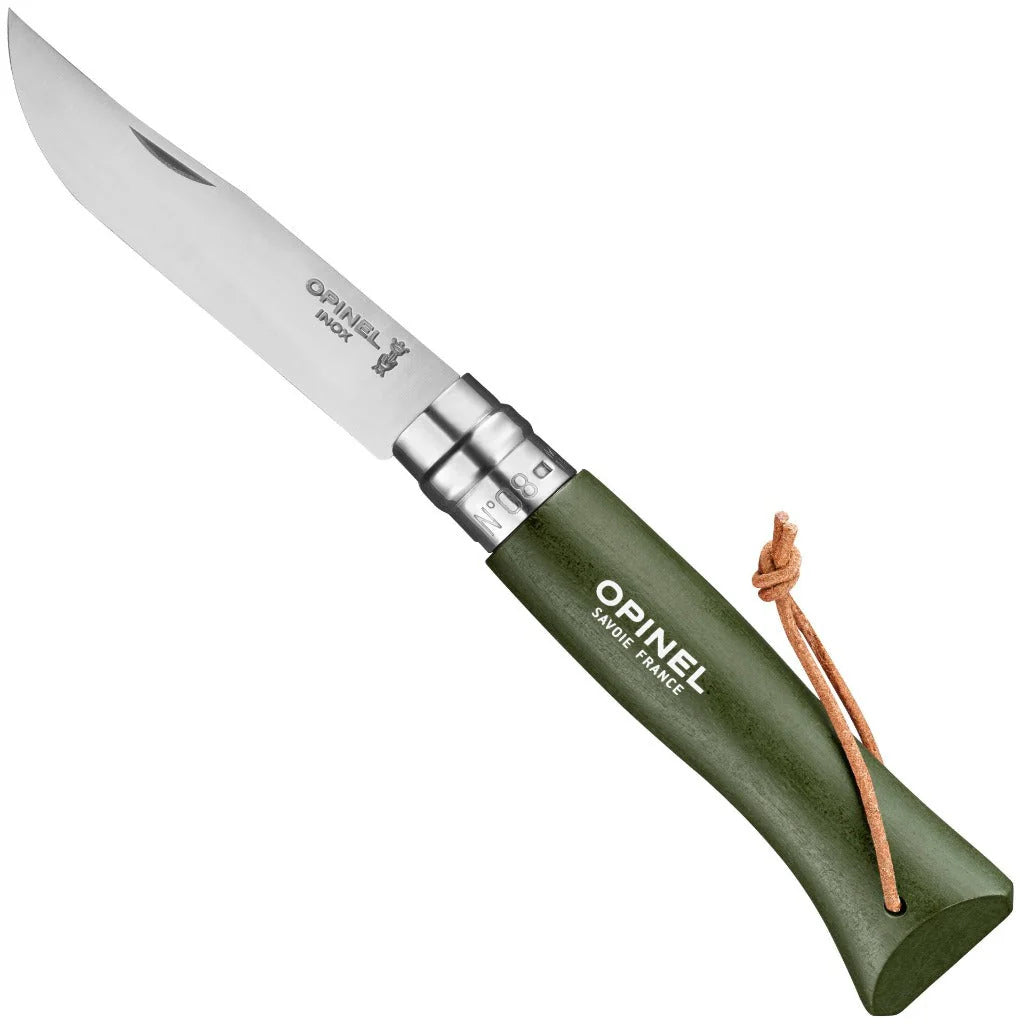 Opinel No. 8 Stainless Steel w/ Lanyard
