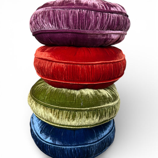 Silk + Velvet Luxury Round Pillow