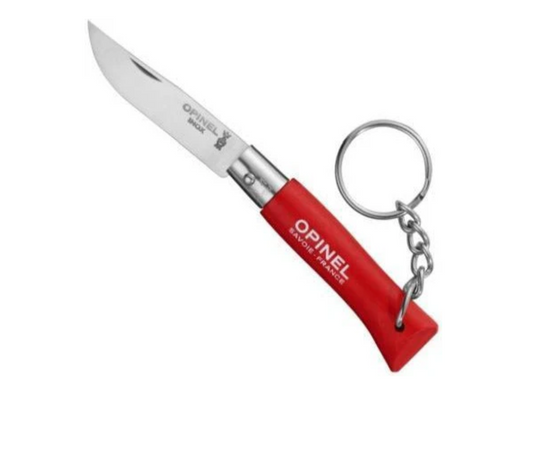 Opinel No.04 RED Stainless Steel Pocket Keychain