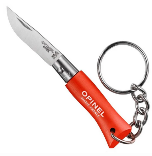 Opinel No.02 RED Stainless Steel Pocket Keychain