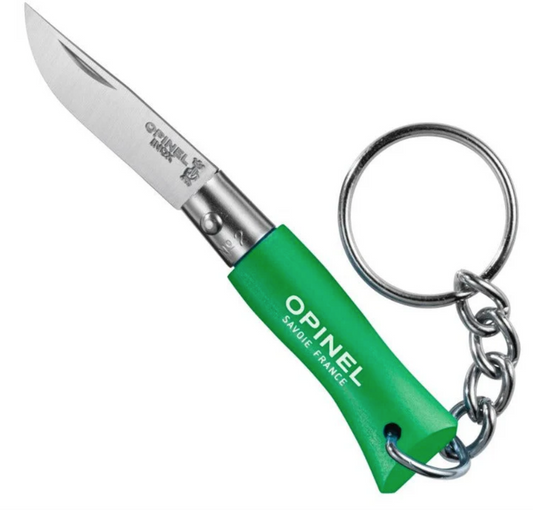 Opinel No.02 GREEN Stainless Steel Pocket Keychain