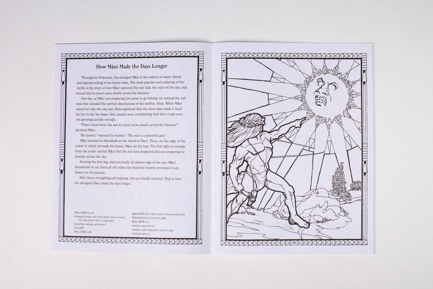 Myths and Legends of Hawaiʻi Coloring Book