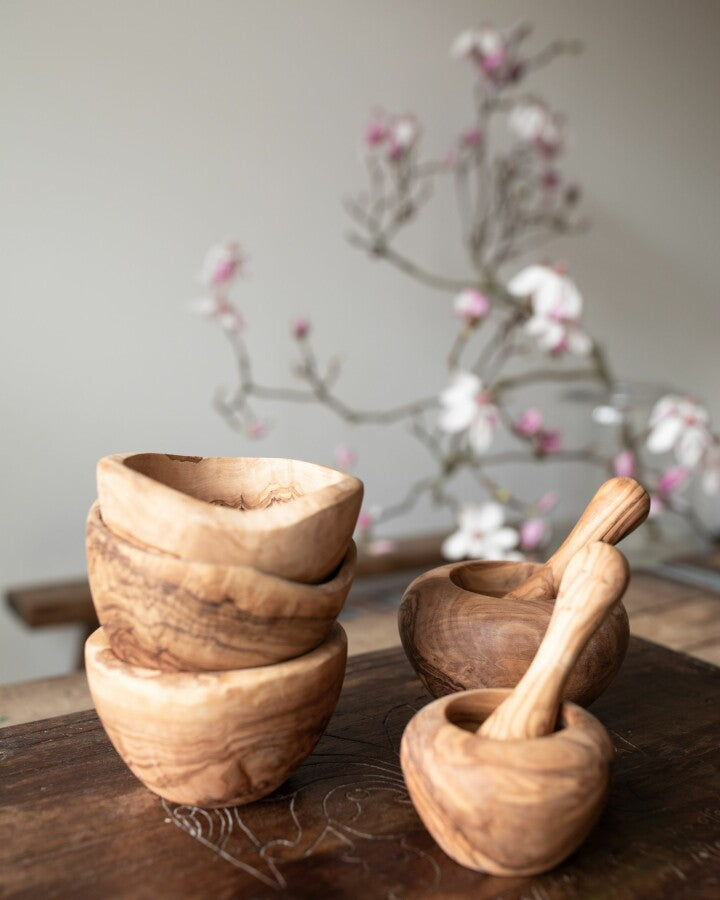 Olive Wood Mortar and Pestle