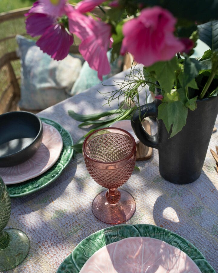 Diamond Wine Glass Pink Large
