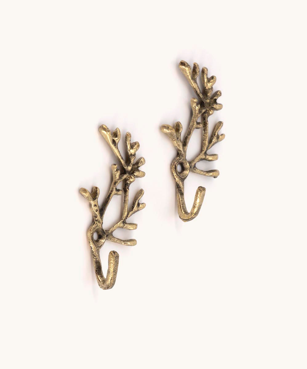 Marie Coral Hook Set of Two