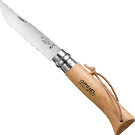 Opinel No.08 with Leather Lace