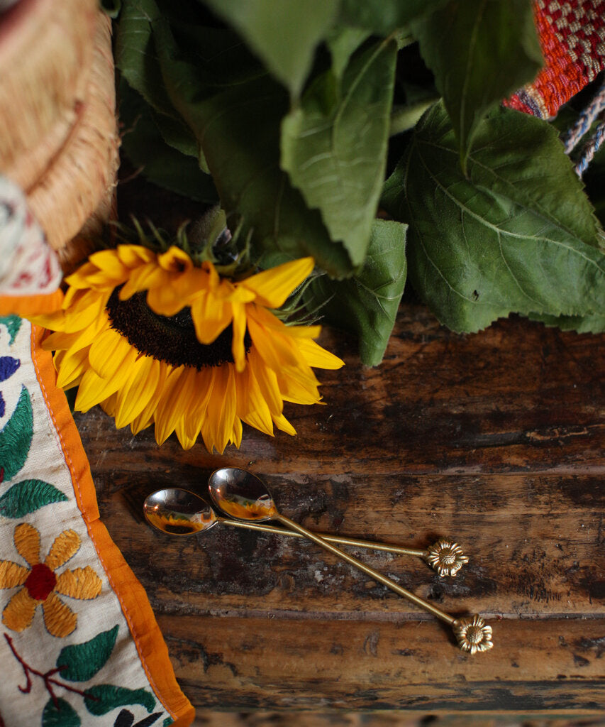 Sunflower Teaspoon Set 2